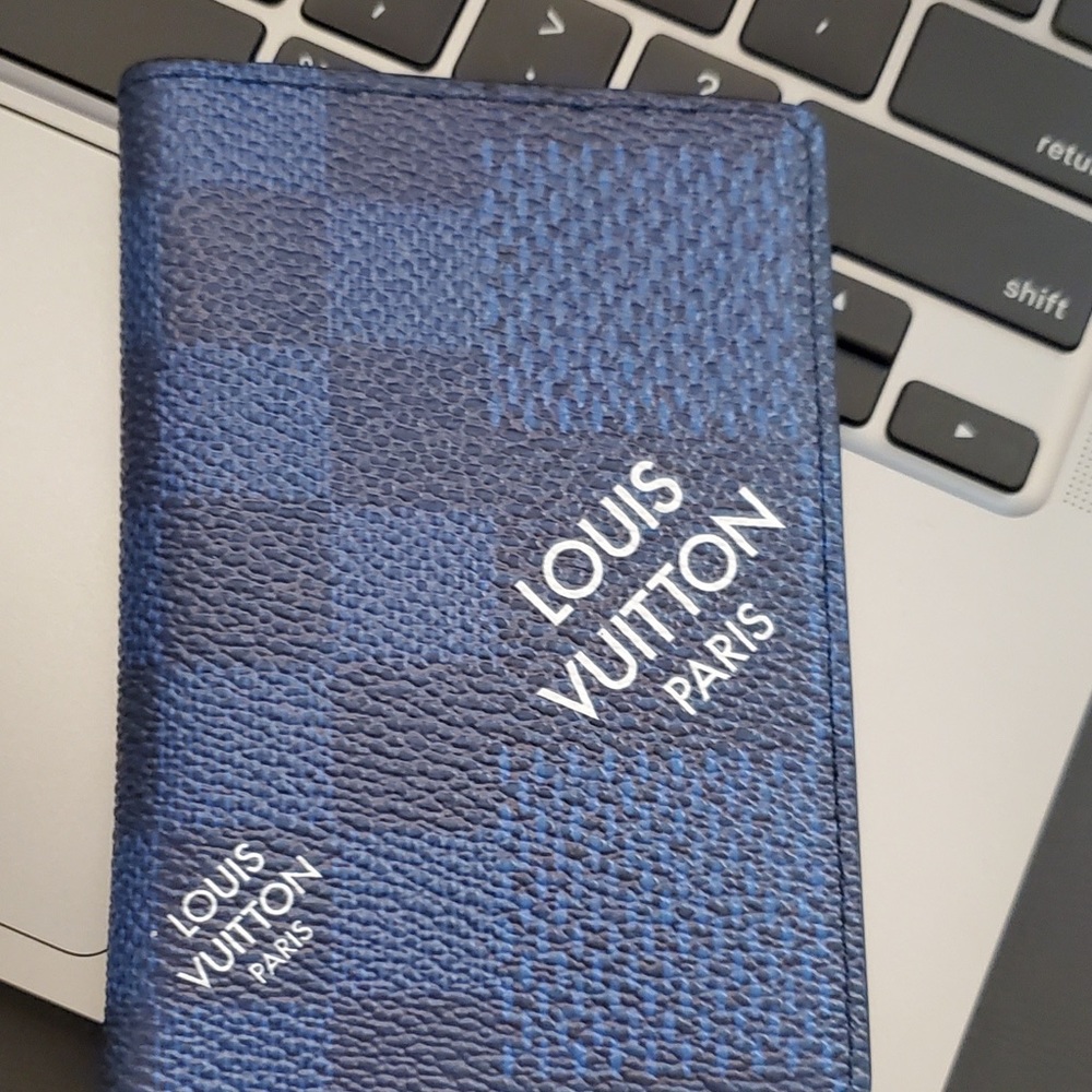 Authentic Louis Vuitton Navy Blue Pocket Organizer